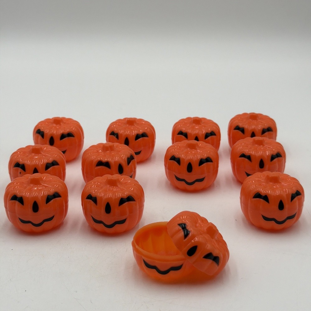 Vtg Paper Magic Group JackoLantern Pumpkin Candy Containers Lot Of 12 Halloween